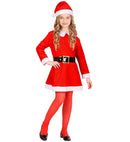 Miss Santa Flannel  Dress, Belt, Hat 