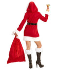 Miss Santa  Hooded Dress, Belt 