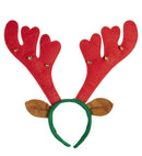 Reindeer Horns With Bells & Ears