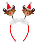 Reindeer Head Boppers With Santa Claus Hat