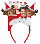 Reindeer Head Boppers With Santa Claus Hat