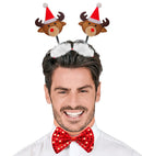 Reindeer Head Boppers With Santa Claus Hat