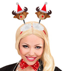 Reindeer Head Boppers With Santa Claus Hat