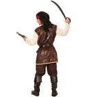 Pirate  Coat With Shirt, Pants, Belt, Sword Sash With Buckle, Headband, Boot Covers 