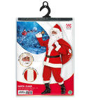 Super Deluxe Santa Claus  Jacket, Pants, Belt, Hat, Boot Covers, Wig, Beard With Moustache, Eyebrows 