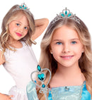 Tiara Strass With Blue Gemstones Child Size