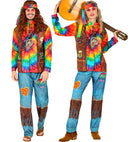Hippie Fast Costume  Jacket, Pants, Headband 