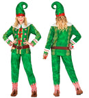 Santa'S Little Helper Elf Fast Costume  Jacket, Pants, Hat 