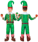 Santa'S Little Helper Elf Fast Costume  Jacket, Pants, Hat 