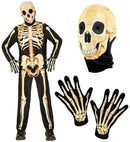 Skeleton Fast Costume  Jacket, Pants, Gloves, Mask 