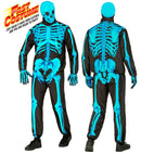 Neon Skeleton Fast Costume  Jacket, Pants, Gloves, Mask 