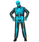 Neon Skeleton Fast Costume  Jacket, Pants, Gloves, Mask 