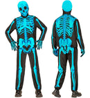 Neon Skeleton Fast Costume  Jacket, Pants, Gloves, Mask 