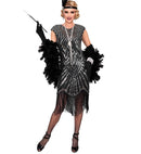 Roaring 20S Gatsby Flapper  Dress  - Silver