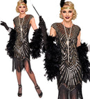 Roaring 20S Gatsby Flapper  Dress  - Gold