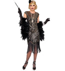 Roaring 20S Gatsby Flapper  Dress  - Gold