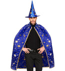 Wizard  Cape, Hat  - 85 Cm