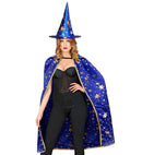 Wizard  Cape, Hat  - 85 Cm