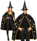 Wizard  Cape, Hat  - 85 Cm