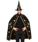 Wizard  Cape, Hat  - 85 Cm