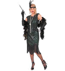 Roaring 20S Gatsby Flapper  Dress  - Green