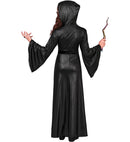 Witch  Hooded Dress With Spider Brooch 