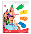 Set Of 4 Whistles 4 Colors Ass.