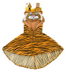 Plush Tiger  Hooded Poncho 