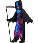 Neon Grim Reaper  Hooded Robe, Mask 