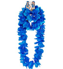 Blue Hawaiian Set  Lei, Crown, Bracelet 