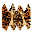 Bones & Leopard Fur Bracelet