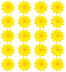 Set Of 20 Decorative Yellow Flowers