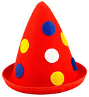 Red Dotted Cone Hat Felt