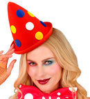Red Dotted Cone Hat Felt