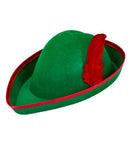 Prince Of Thieves Hat With Feather Felt