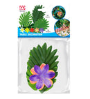 Hawaiian Table Decoration Set  60 Leaves Ass. In 2 Styles & Colors + 30 Flowers Ass. In 5 Colors 