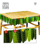 Tropical Table Skirt With Banana Leaves 2,75 M