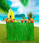 Tropical Table Skirt With Hibiscus Flowers 275X70 Cm