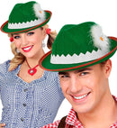 Tyrolean Hat With Edelweiss & Feathers Felt