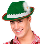 Tyrolean Hat With Edelweiss & Feathers Felt