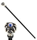 Collapsible Skeleton Cane With Floating Eye 110 Cm