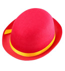 Pink Bowler Hat Felt