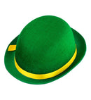 Green Bowler Hat Felt