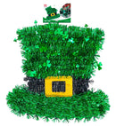 St. Patrick'S Day Tinsel Top Hat 29X30 Cm