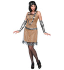 Flapper  Dress, Gloves, Headband 