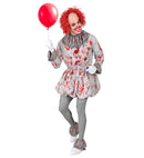 Vintage Horror Clown  Dress, Ruff, Shoe Covers 
