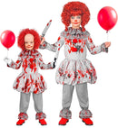 Vintage Horror Clown  Dress, Ruff, Shoe Covers 