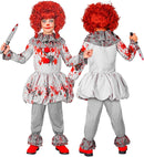 Vintage Horror Clown  Dress, Ruff, Shoe Covers 