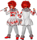 Vintage Horror Clown  Dress, Ruff, Shoe Covers 