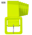 Neon Yellow Vinyl Belt